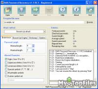 Look at screenshot of RAR Password Recovery